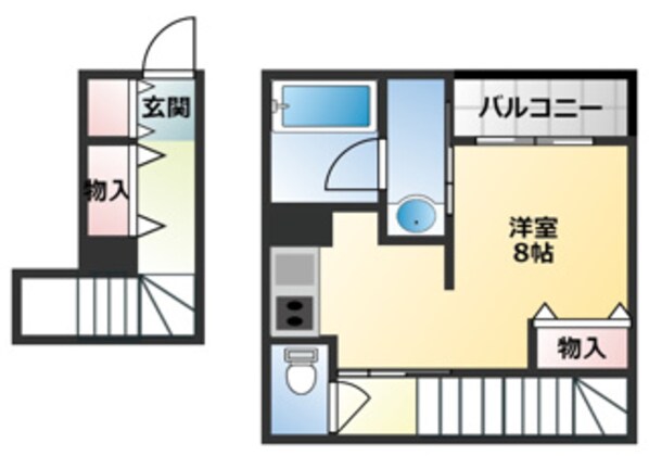 パティオヴィエントⅣの物件間取画像